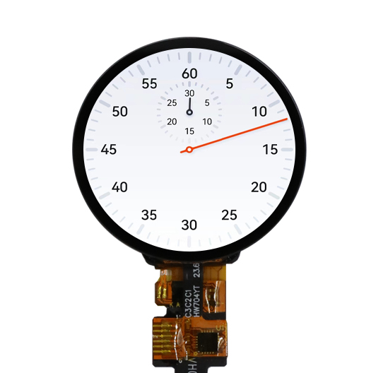 round TFT LCD display 